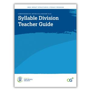 Syllable Division Word Book Teacher Guide