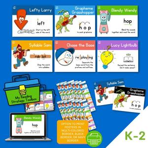 IMSE Printable Reading Strategy Posters and Bookmarks