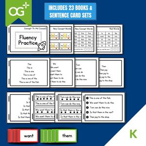 OG+ Decodable Fluency Printable Set - Kindergarten