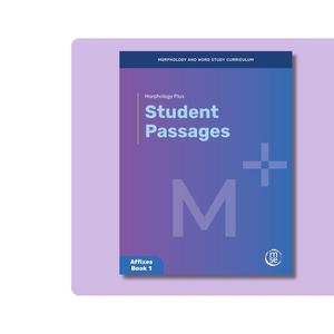Morphology Plus Student Passages Affixes Book 1 Presale