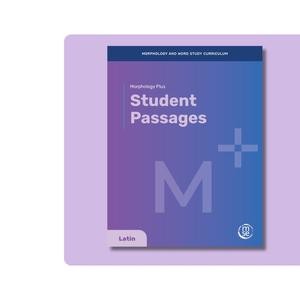 Morphology Plus Student Passages Latin Presale