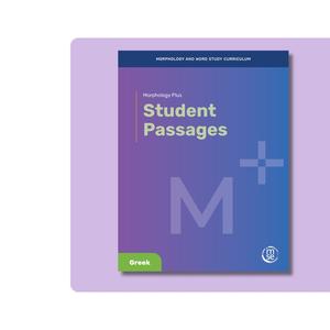 Morphology Plus Student Passages Greek Presale